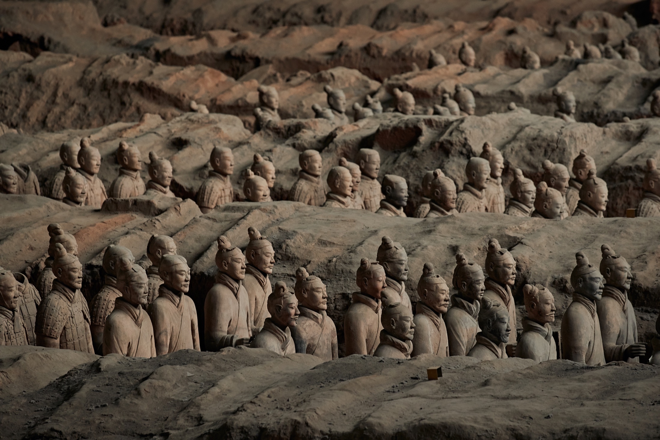 Terracotta Warriors in Xi'an, the eastern close of the Silk Road route